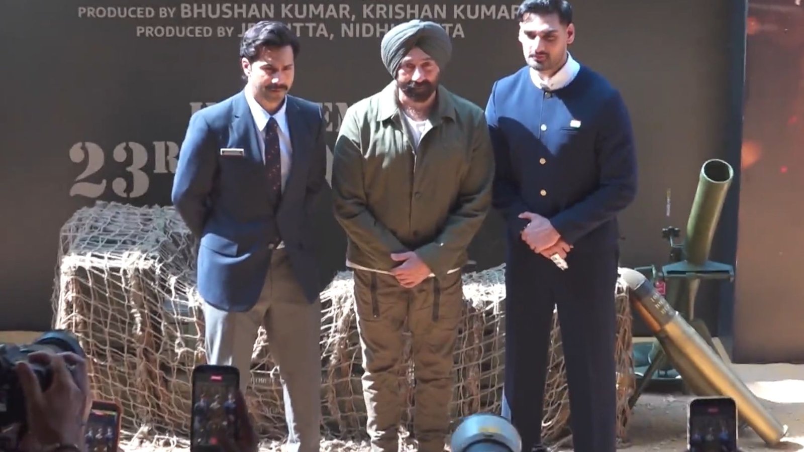 Border 2 Launch Event Sunny Deol, Varun Dhawan at Historic Longewala