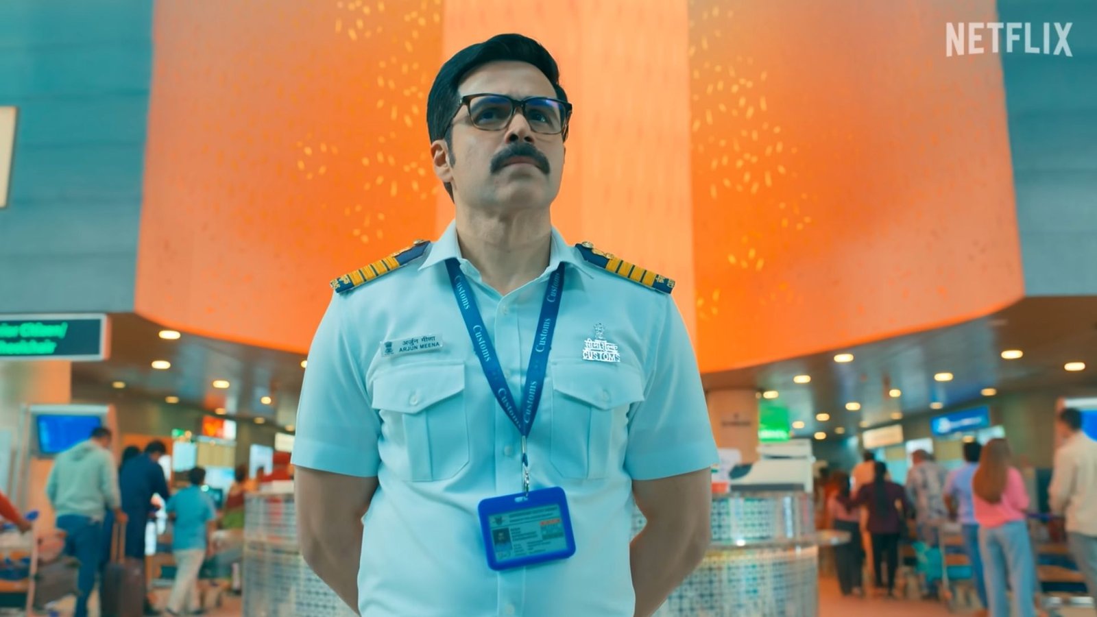 Emraan Hashmi as customs officer Arjun Meena in Netflix crime thriller Taskaree (Photo: Netfilx Official Youtube)